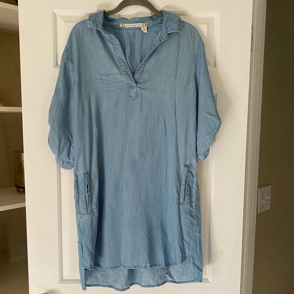Chelsea & Violet Denim Chambray Dress Size M